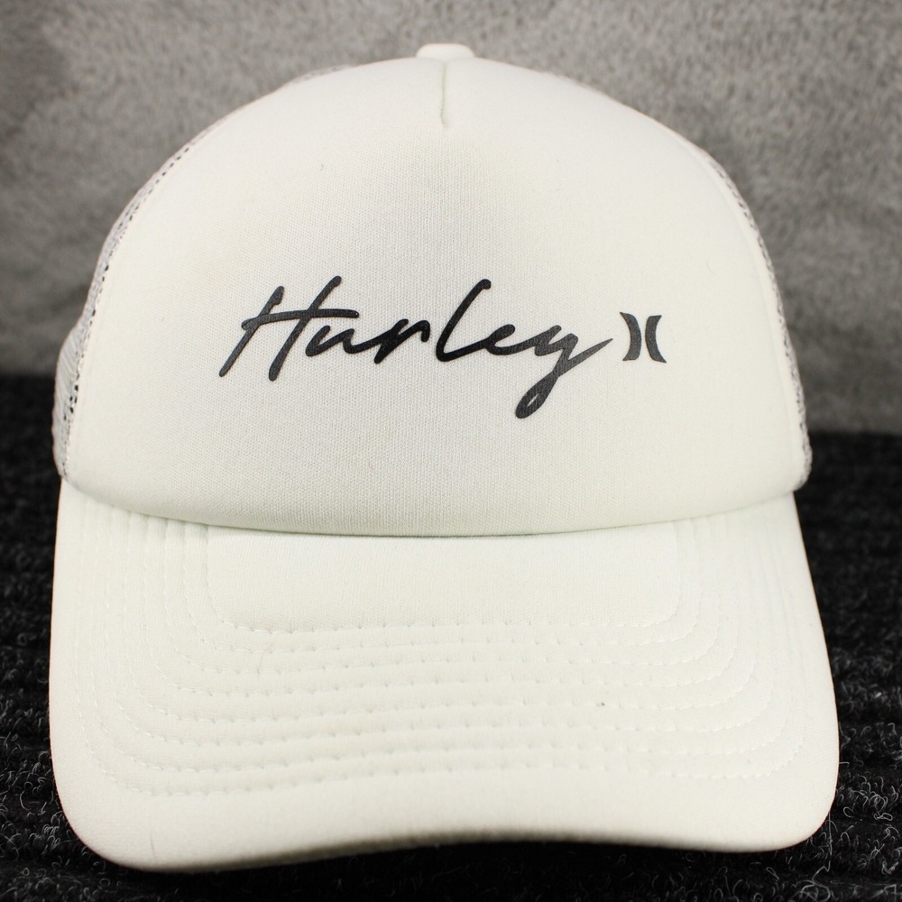 Hurley Hat Cap Mens Snap Back White Foam Trucker Surfer Surf Skater Streetwear